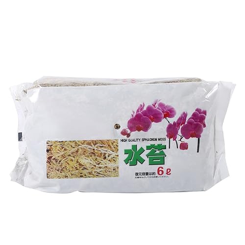 6L Garden Sphagnum Musgo Hidratante Nutrición Fertilizante Orgánico para Orquídea Phalaenopsis, Orquídea Sphagnum Musgo Secado