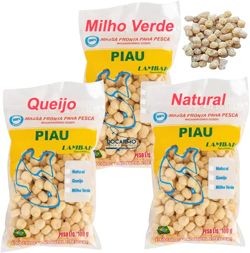 Isca para Pescar Piau Massa de Pesca Pronta só por no Anzol