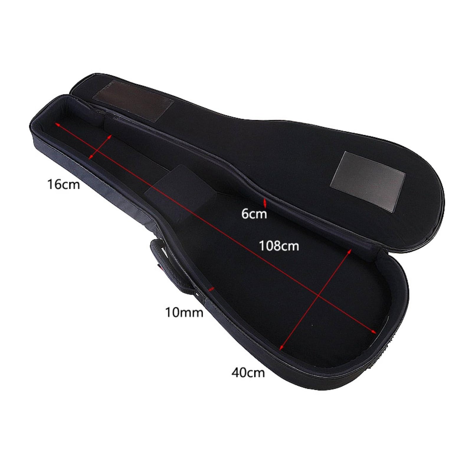 Perfeclan Funda para Guitarra Estuche Mochila Bolsa con Diseño Tipo Mochila y Asa para Llevar en Mano Refuerzo Metálico y Acolchado Ligero Adecuada para IR de