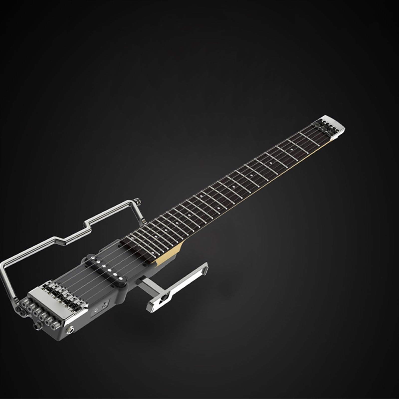 Początkujący Podróżny Składany Przenośny Bezgłowy Wyciszenie Naprawiono Instrument Muzyczny Z Gitarą Elektryczną Początkujący Bezgłowy Gitara Elektryczna