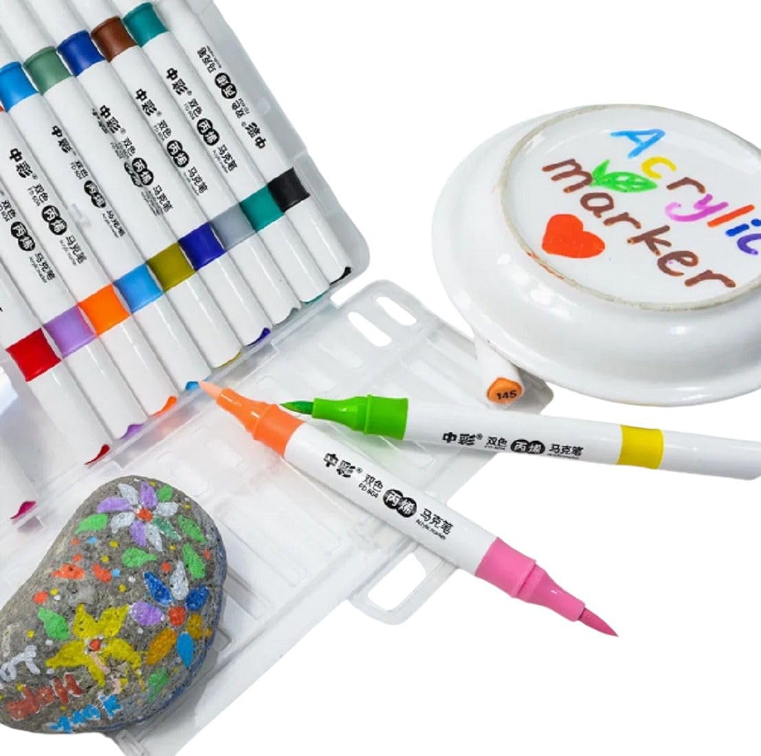 SUPER TOY 24 Color Shades Dual Tip Acrylic Brush Marker Pen Set for Kids Adult Coloring Drawing Planner Art Craft Supplies (12 Pen = 24 Shades) Creative Gift Ideas (B0DDY27PZT) Amazon Price History, Amazon Price Tracker