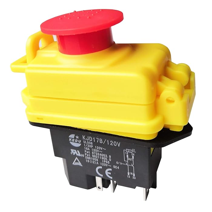 Buy KJD17B/120V 5Pin Waterproof Pushbutton Switches