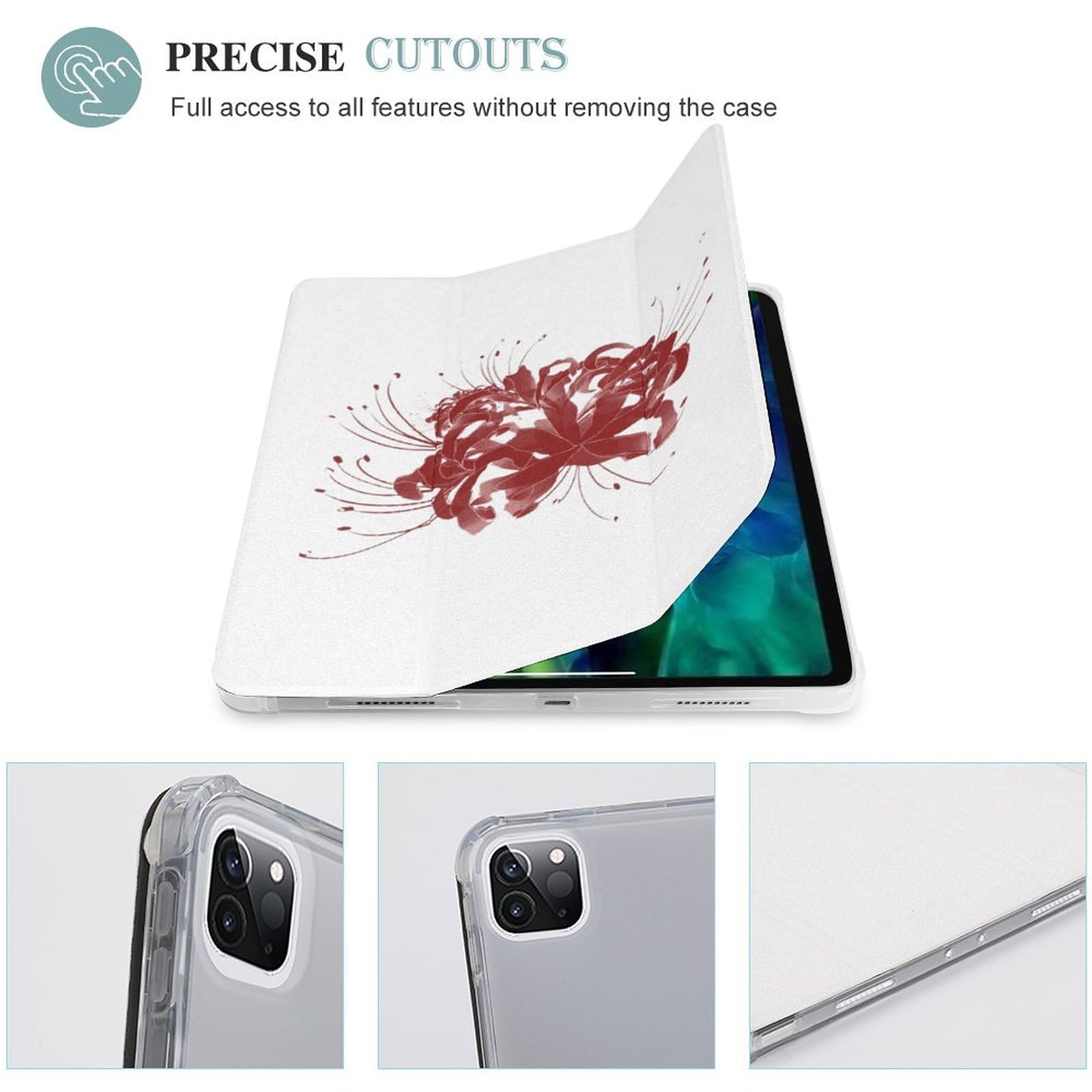 【彼岸華 】iPad Pro 12.9 フルセット Amazon.co.jp: iPad Pro 2021 (12.9in)ケース 彼岸花 花柄 アイパッド