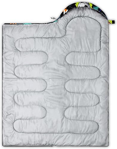 Miniatura 2 de HOSIMA Saco de dormir de mariposa para adultos y niños para campamento, saco de dormir ultraligero gótico negro para clima frío y verano.
