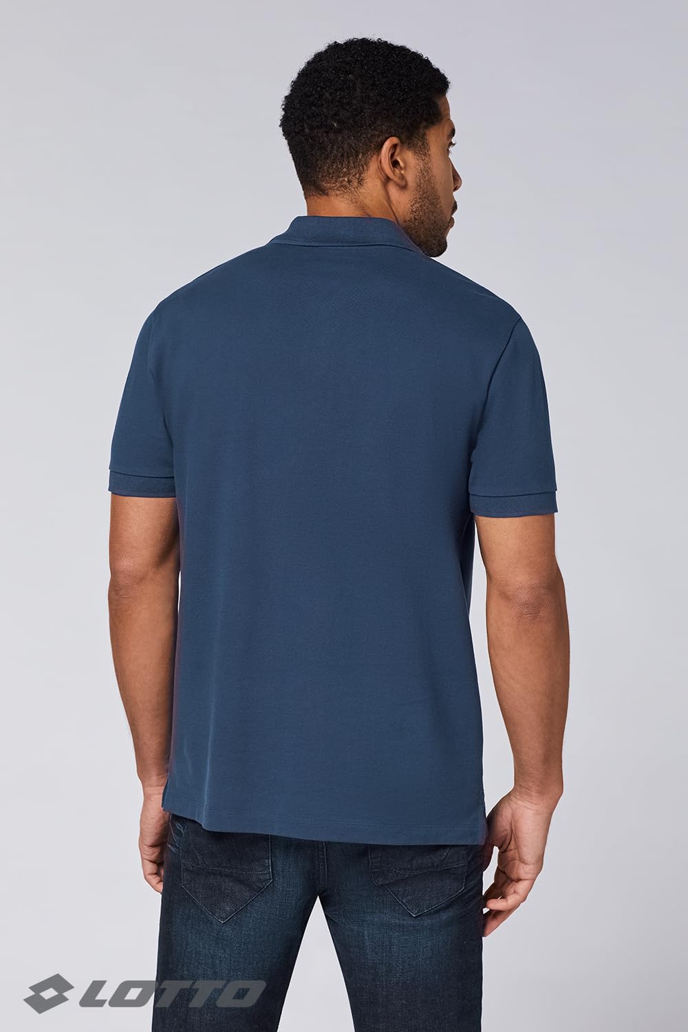 Lotto Lot de 2 Polos pour Homme l Tailles L-5XL, Manches Courtes, Coton, avec Logo brodé l 2 Poches, à Enfiler, Couleur Unie l col Polo, Coupe Standard, Non Extensible, Adulte