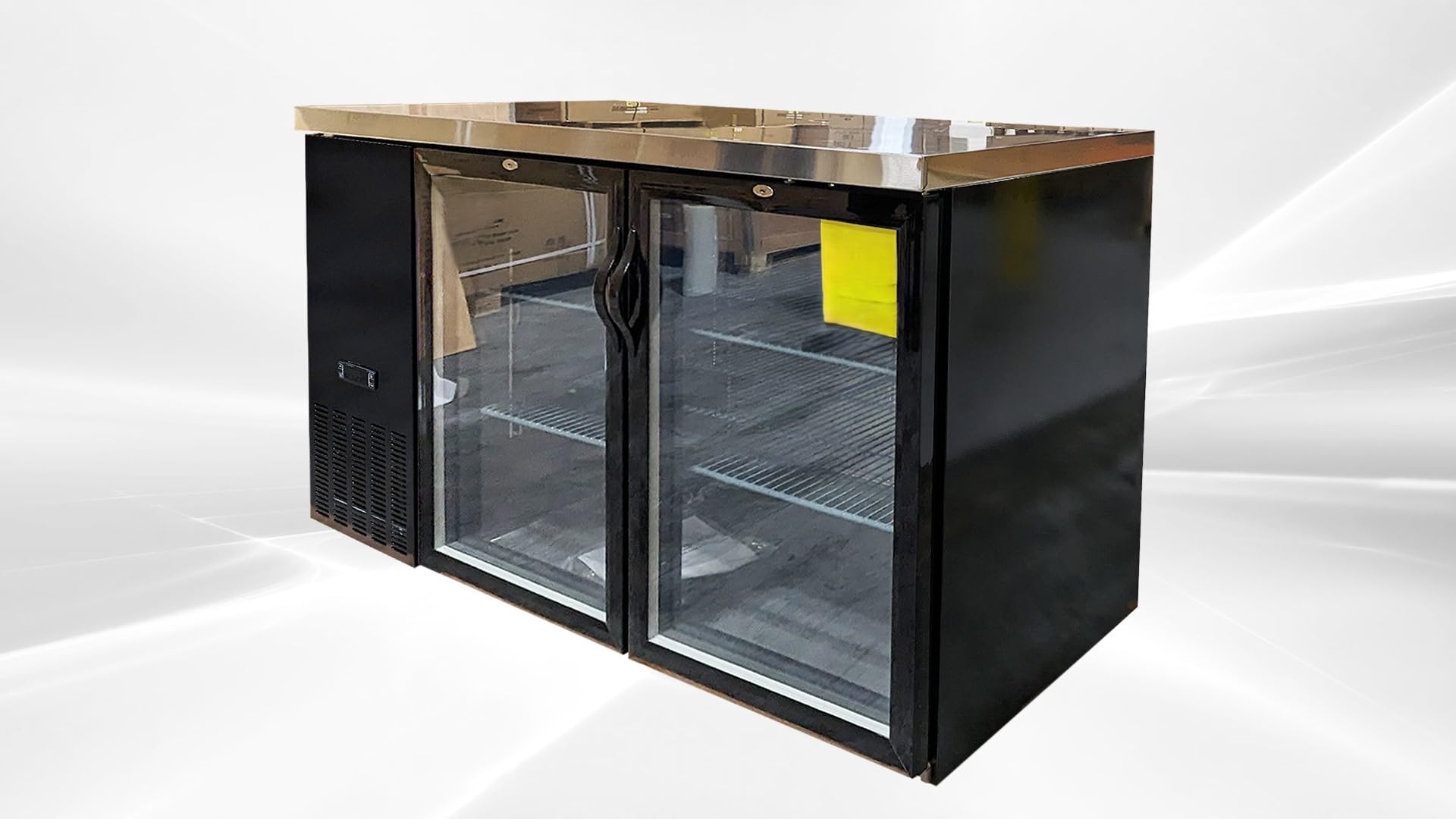 Elite Kitchen Supply Commercial ETL NSF Beer Display Refrigerator, 2 Glass Door Back Bar Cooler Case, 60