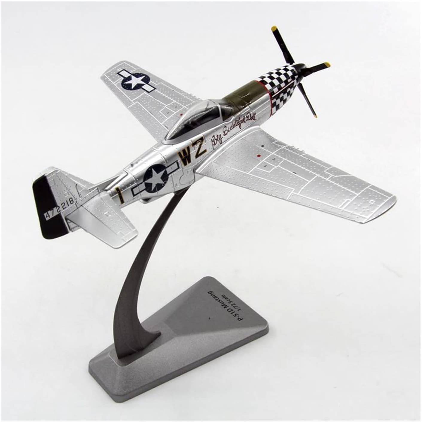1 72 Fit for World War II Allied P-51D Fighter Alloy Simulation Aircraft Display Decoration Series Hobby Playgame Kit