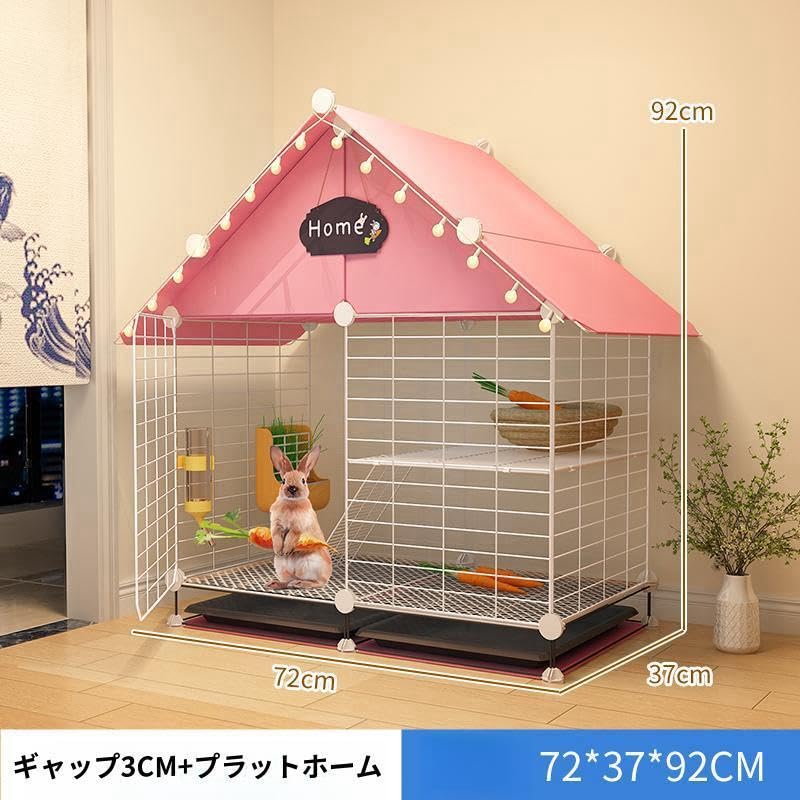 ウサギ ケージ ペットケージ ハムスターケージ 小動物ケージ キャスター付き Amazon | RoBeKaU ウサギ ケージ ハムスターケージ 小動物ケージ