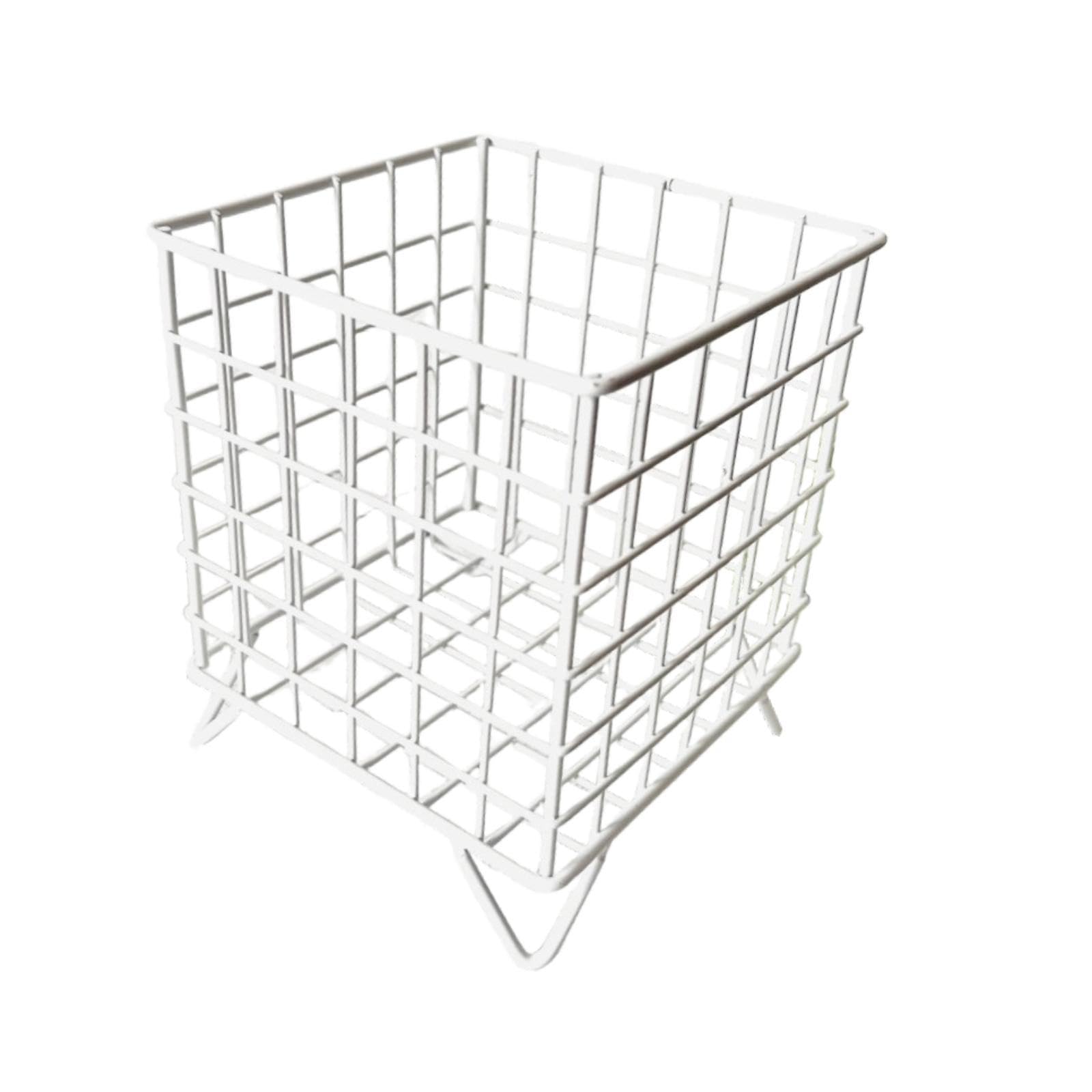 BNF® Iron Storage Basket Desk Organizer for Bathroom Office Supplies Vanity Table White|Home & Garden |Household Supplies & Cleaning|Home Organization|Storage Boxes 2