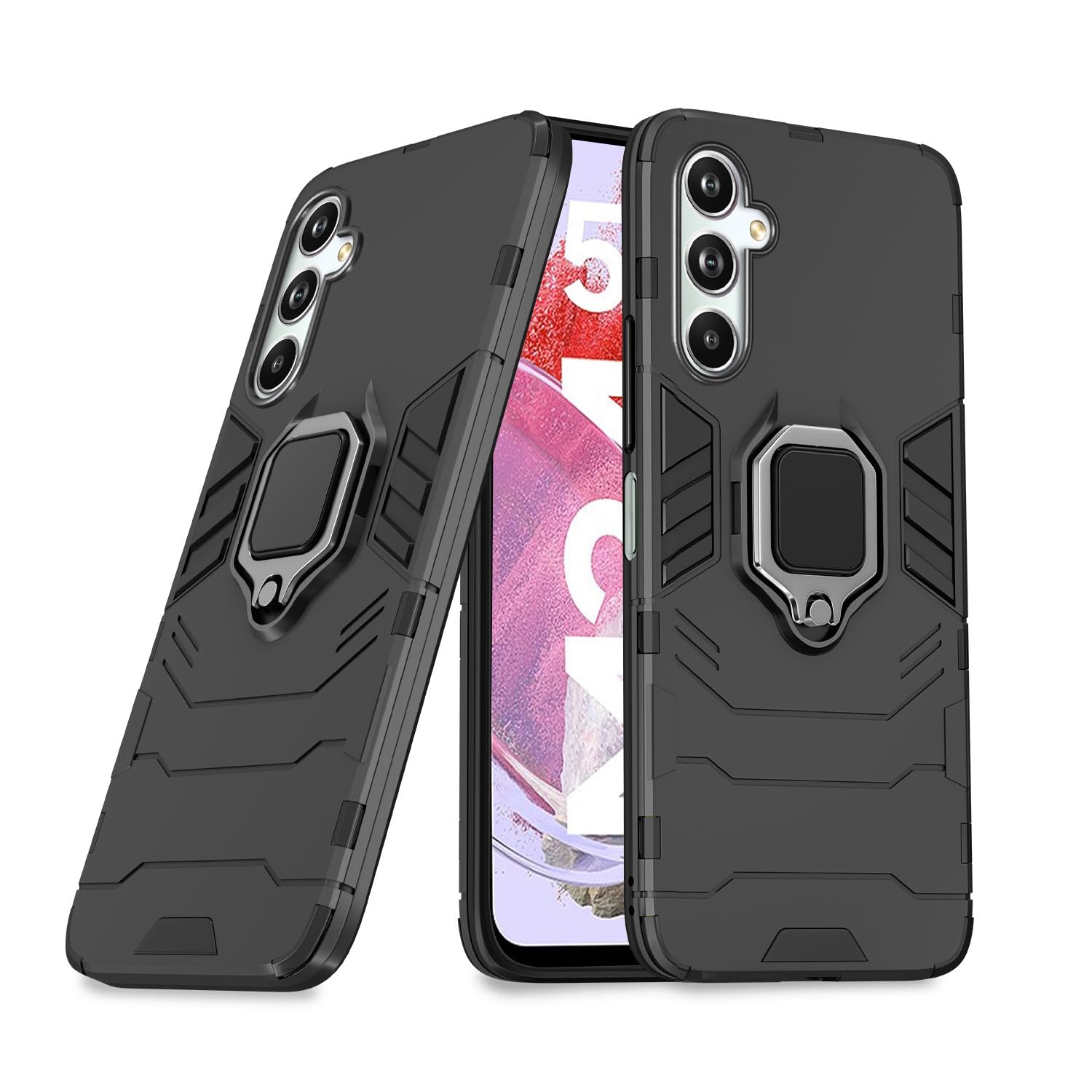 Pikkme Samsung Galaxy M34 5G / F34 5G Back Cover | D5 Tough Armor Bumper | 360 Protection Case | Ring Holder Stand Case for Samsung Galaxy M34 5G / F34 5G (Black) (B0CHZ49ZCF) Amazon Price History, Amazon Price Tracker
