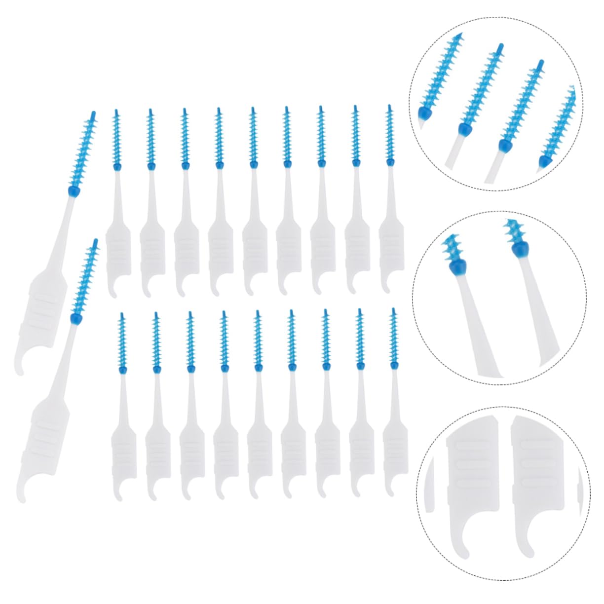 PartyKindom 800pezzi Scovolini Interdentali Morbido Per Pulizia Del Cavo Orale Accessori Per La Dei Denti Per Combattere Placca e Alitosi