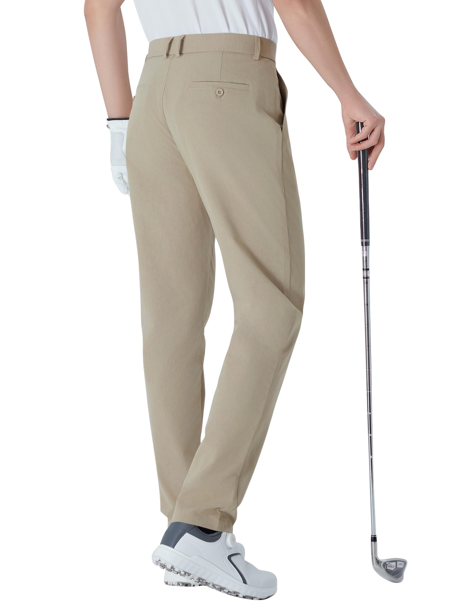 Mens Tall Golf Pants 32 34 36 38 Stretch Work Dress Pants Lightweight Quick Dry Casual Trousers with