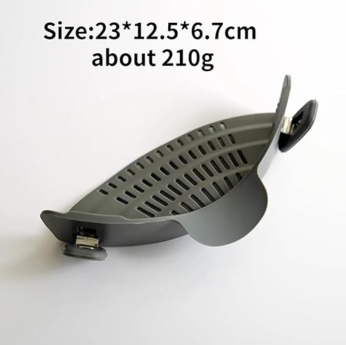 Miniatura 8 de Colador de cocina de silicona Clip Pan Drenaje Rack Tazón Embudo Arroz Pasta Lavado Vegetal Compatible con Thermomix TM5/TM6 Accesorios