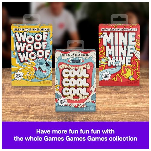 Spin Master Games, Woof Woof Woof: A Fast-Paced Classic Matching Card Game Battle with Hilarious Animal Sounds, Family Game Night, Valentine's Day Gifts for Couples, 2-8 Players, for Ages 7 & Up