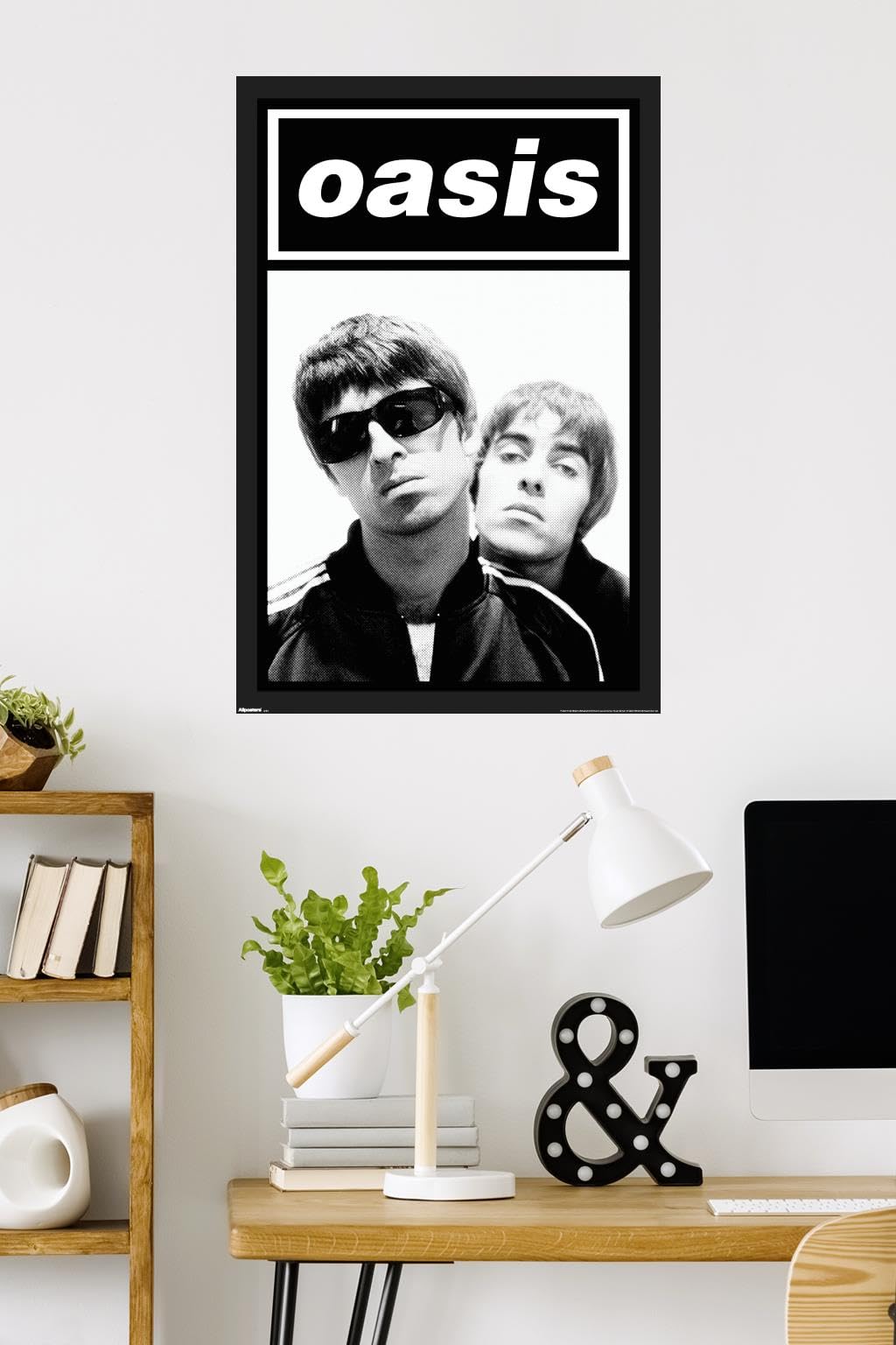 Amazon.co.jp: Trends International Oasis - 白黒壁ポスター、長さ34