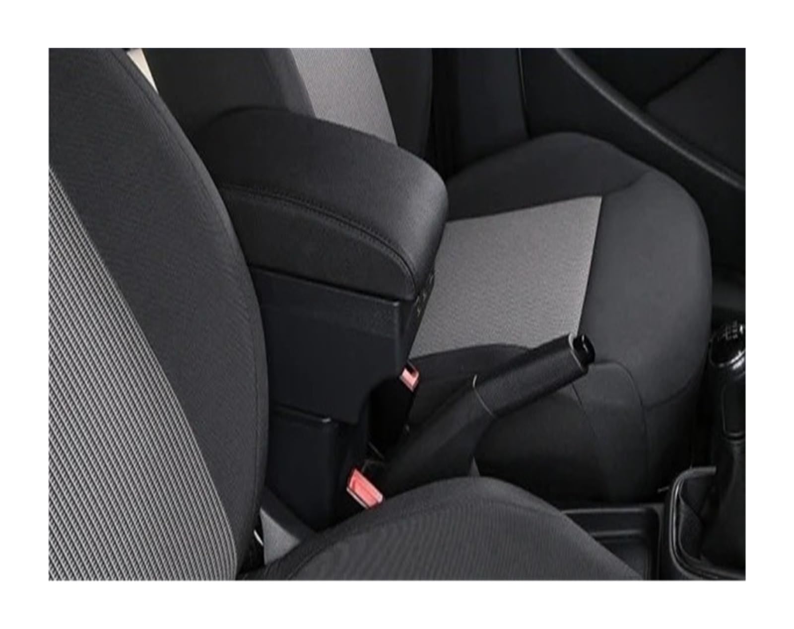 AWGNTQQ Car Armrests For Suzuki For SX4 Armrest Box Car Center Console Storage Case Modification Accessories With USB Interface(C-Black black line)