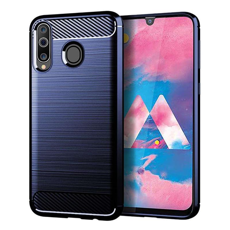 Image of Basic Case for Samsung Galaxy M30 (Carbon Fibre Blue)