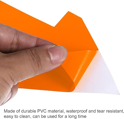 Miniatura 10 de PATIKIL Adhesivo de flecha de 12 x 6 pulgadas, 12 piezas de PVC removibles autoadhesivas impermeables para piso, letrero de flecha para