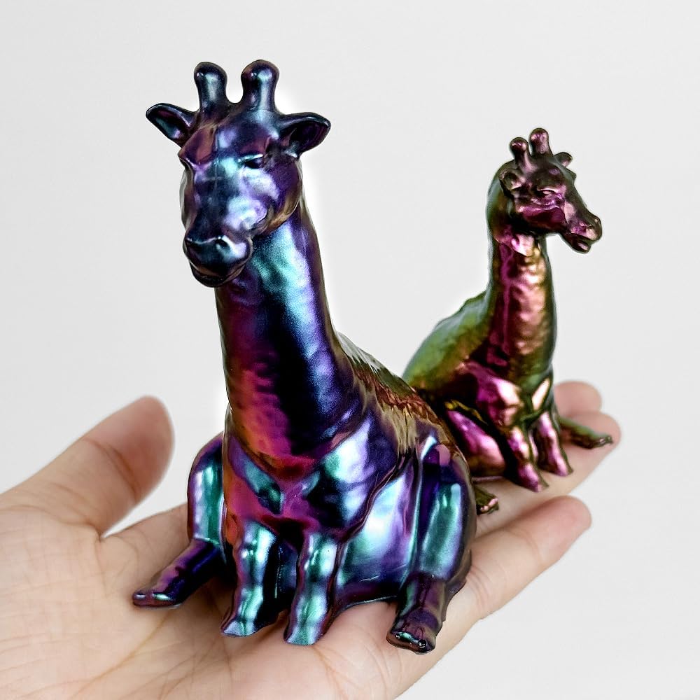 RESINWORLD Set of 3 Sizes 3D Giraffe Mold, Flexible Giraffe Silicone Mold for Resin, Plaster, Clay, Candle