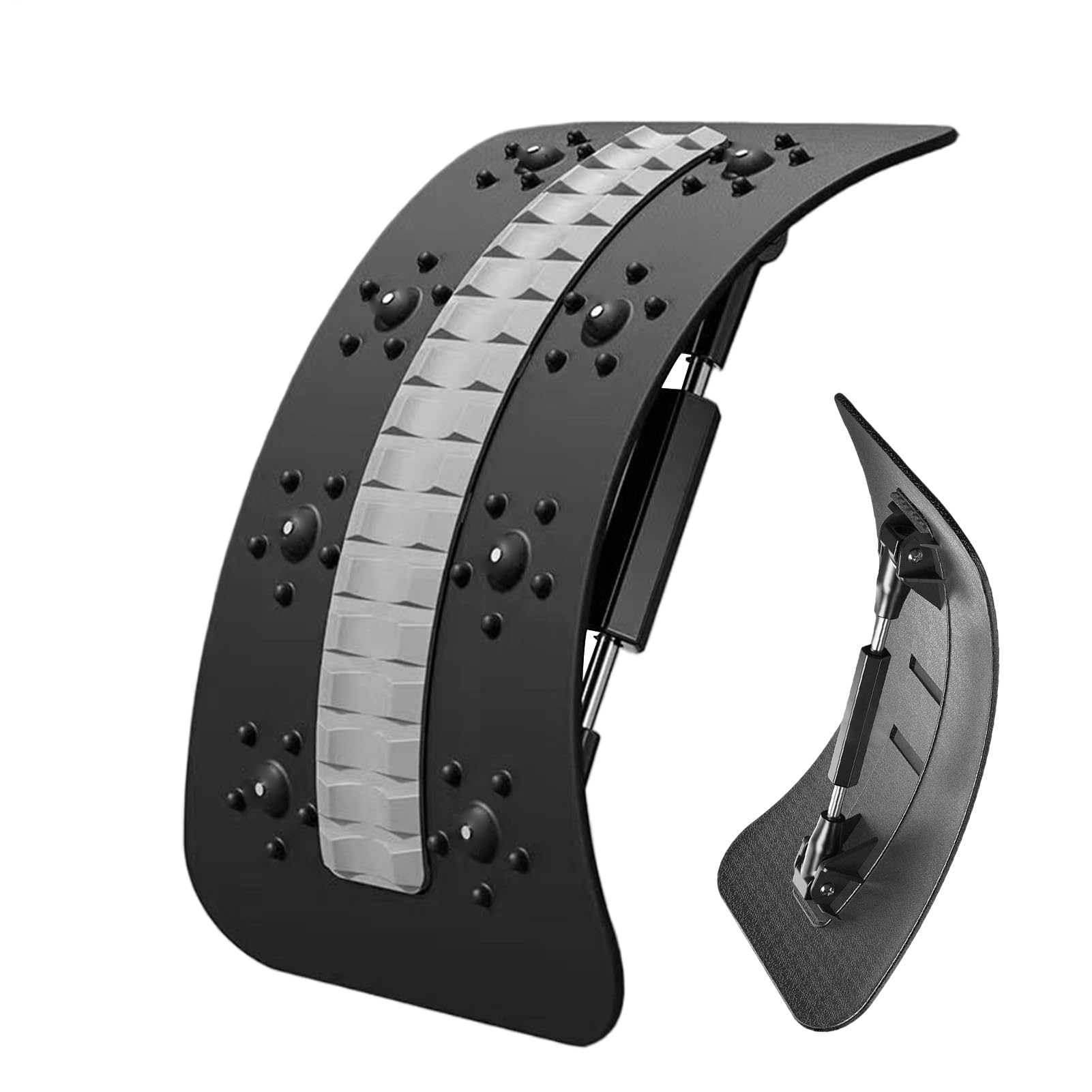 Étirement du dos, planche de soutien de la taille, masseur de la colonne vertébrale, outil d'alignement réglable, appareil lombaire, aide à la flexibilité portable, rehausseur ergonomique pour