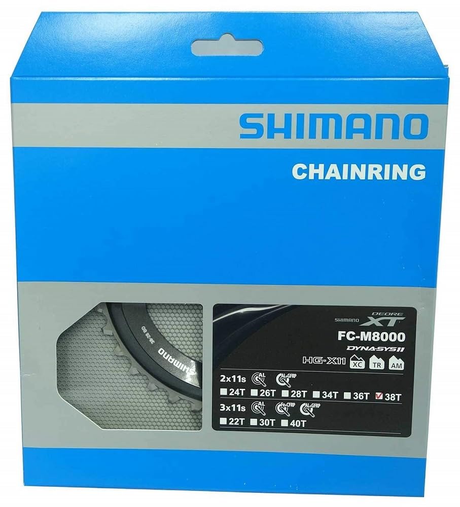 SHIMANO Deore Xt Fc-M8000 2-Fach Tarcza łańcuchowa Silver/Black One Size