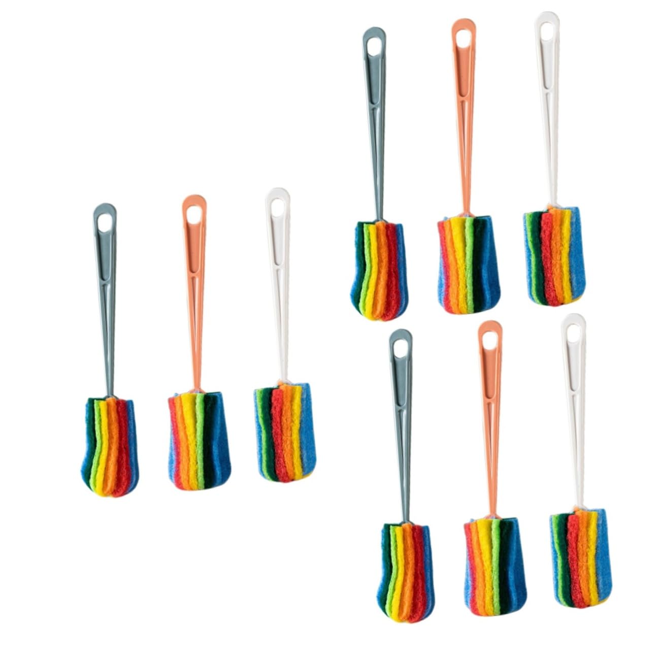 Brosse de nettoyage de ménage VALICLUD | Lot de 9 goupillons bouteille
