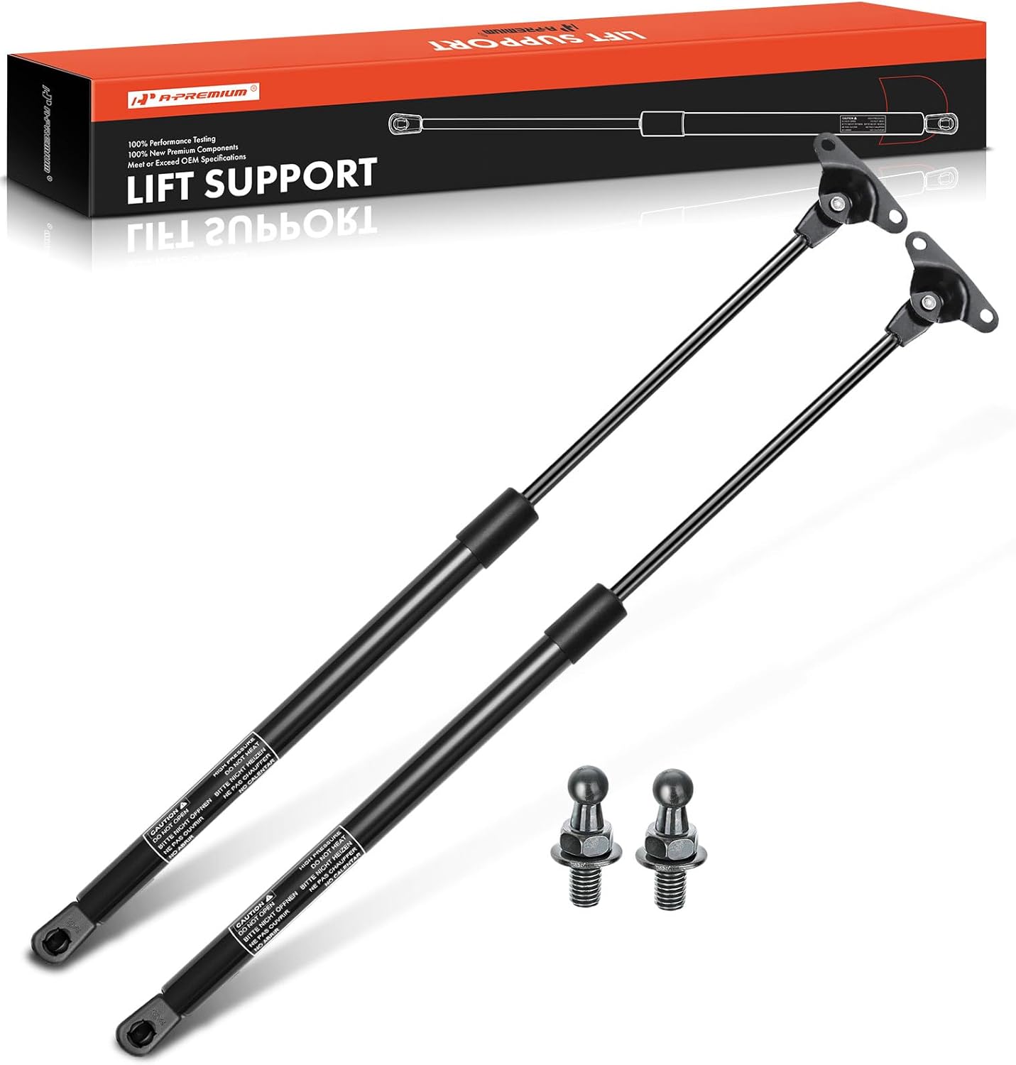A-Premium Rear Tailgate Lift Supports Shock Struts Replacement for Eagle Talon Mitsubishi Eclipse 1990-1994 Plymouth Laser Hatchback 2-PC Set