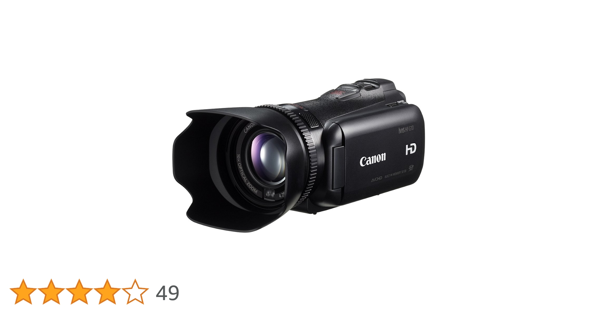 Amazon | Canon デジタルビデオカメラ iVIS HF G10 IVISHFG10