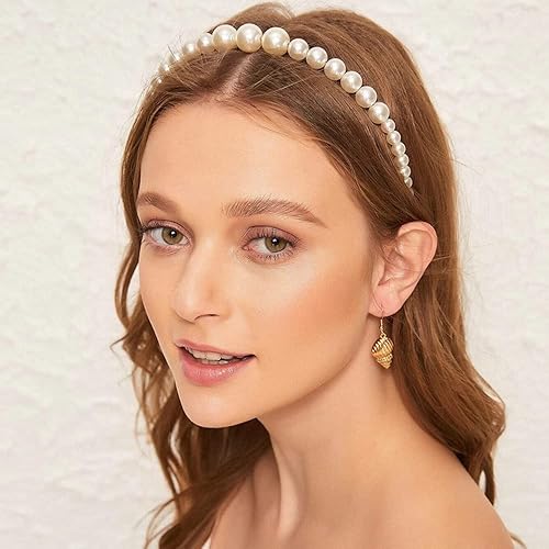 Miniatura 3 de Diademas de perlas para novia, accesorio para la cabeza de novia, diamantes de imitación de perlas blancas, aro para el pelo, accesorios de moda