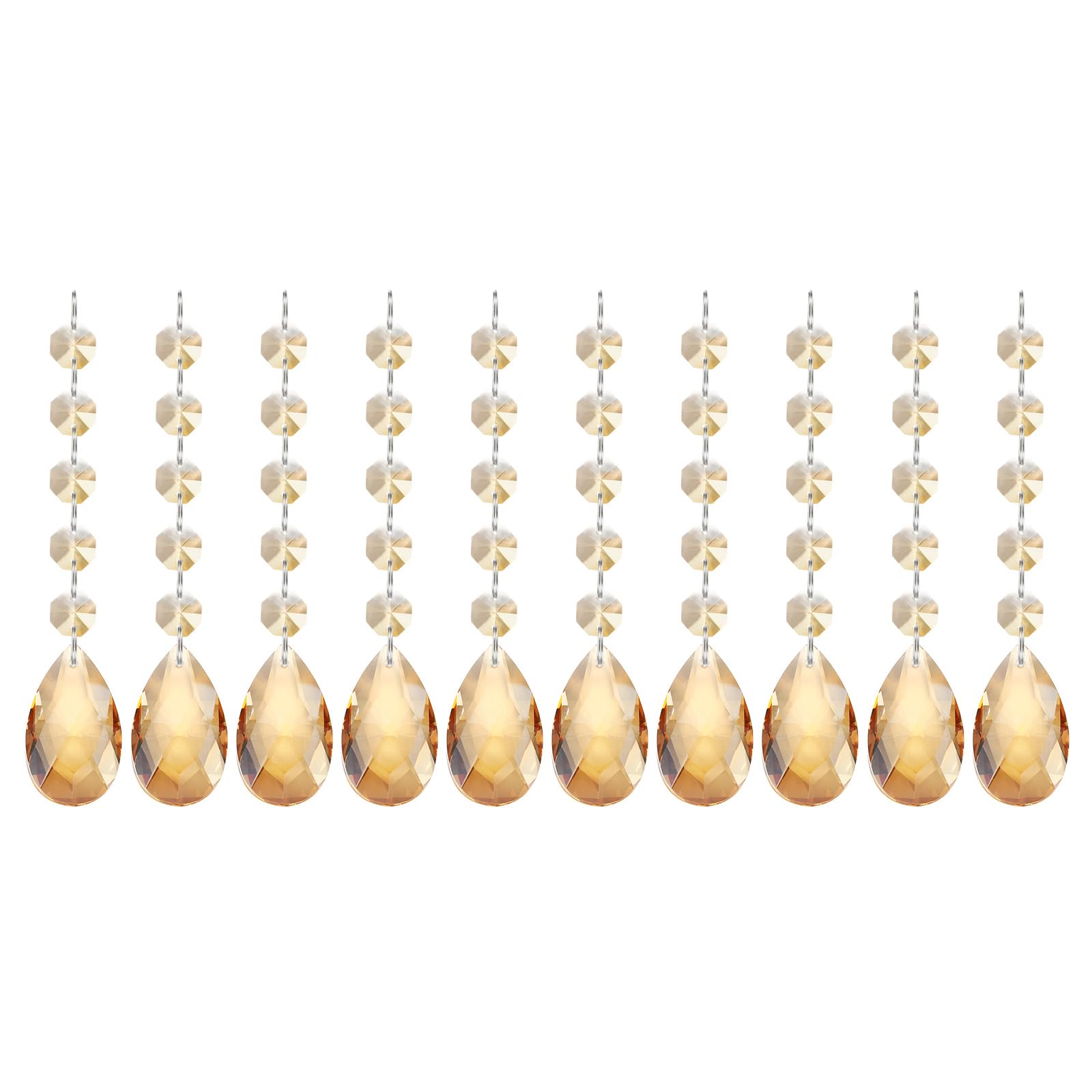 PATIKIL Teardrop Crystal Chandelier Pendants Beads