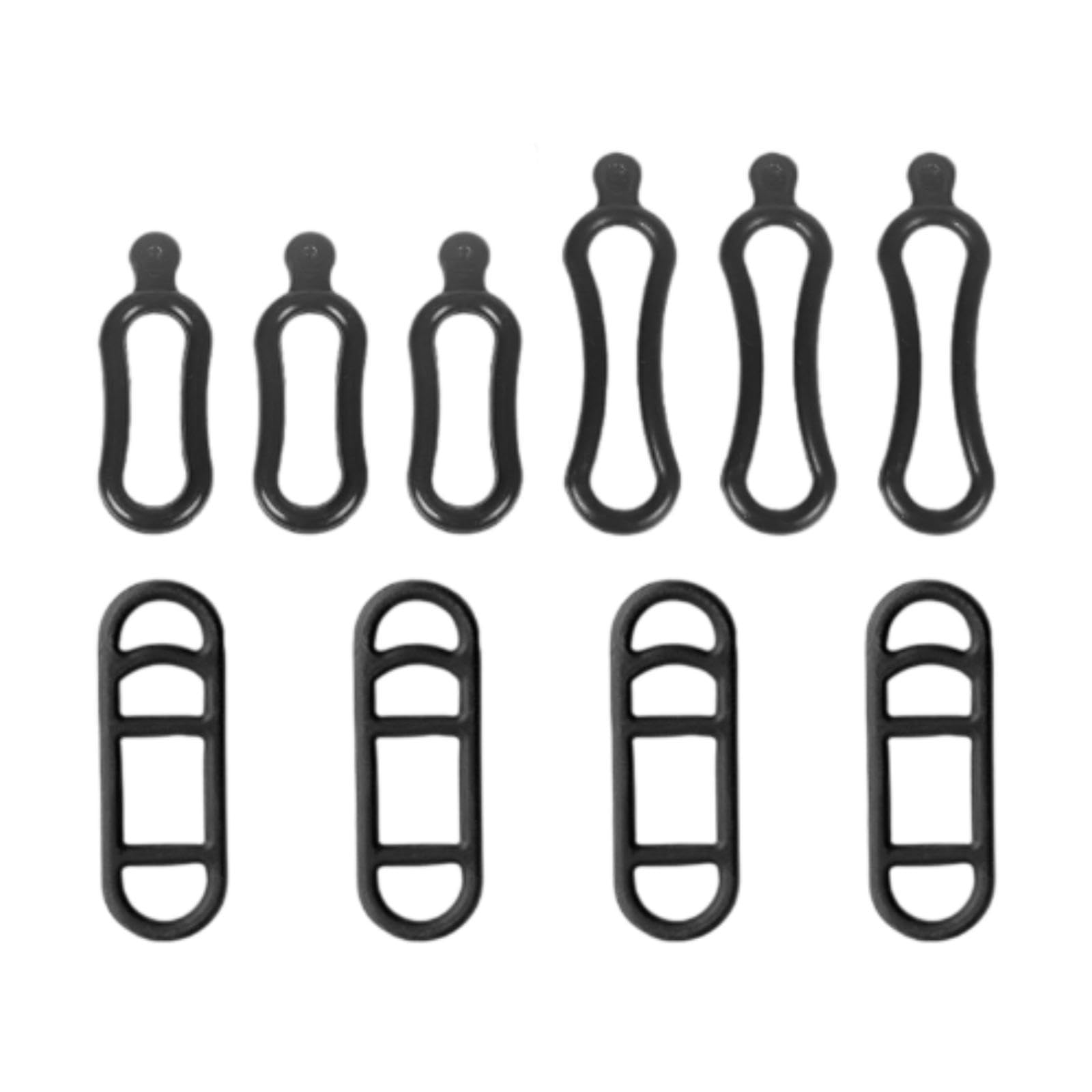 CALANDIS™ 5X/10X Stable Black Rubber Straps for Handlebar Driving Recorders Flashlight 10 Pieces | Other Bike Components & Parts | Bicycle Components & Parts | Cycling-picture-11