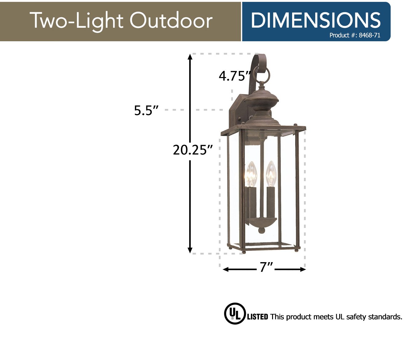 Generation Lighting 8468-71 Jamestowne Outdoor Wall Lantern