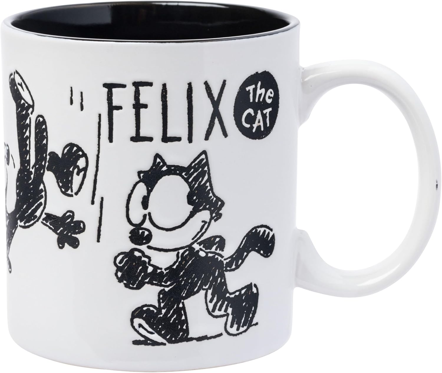 Taza cerámica 20 oz Felix the Cat diseño Silver Buffalo miniatura 6