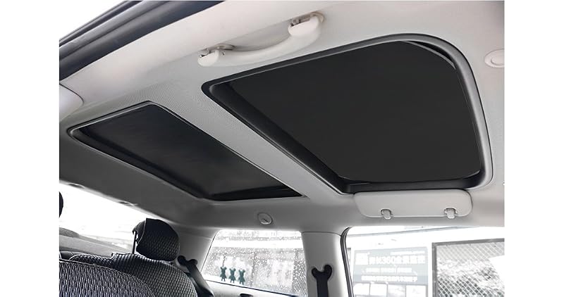 Protetor solar dobrável para teto solar de Mini Cooper, Clubman e Countryman QQJ, 2 peças