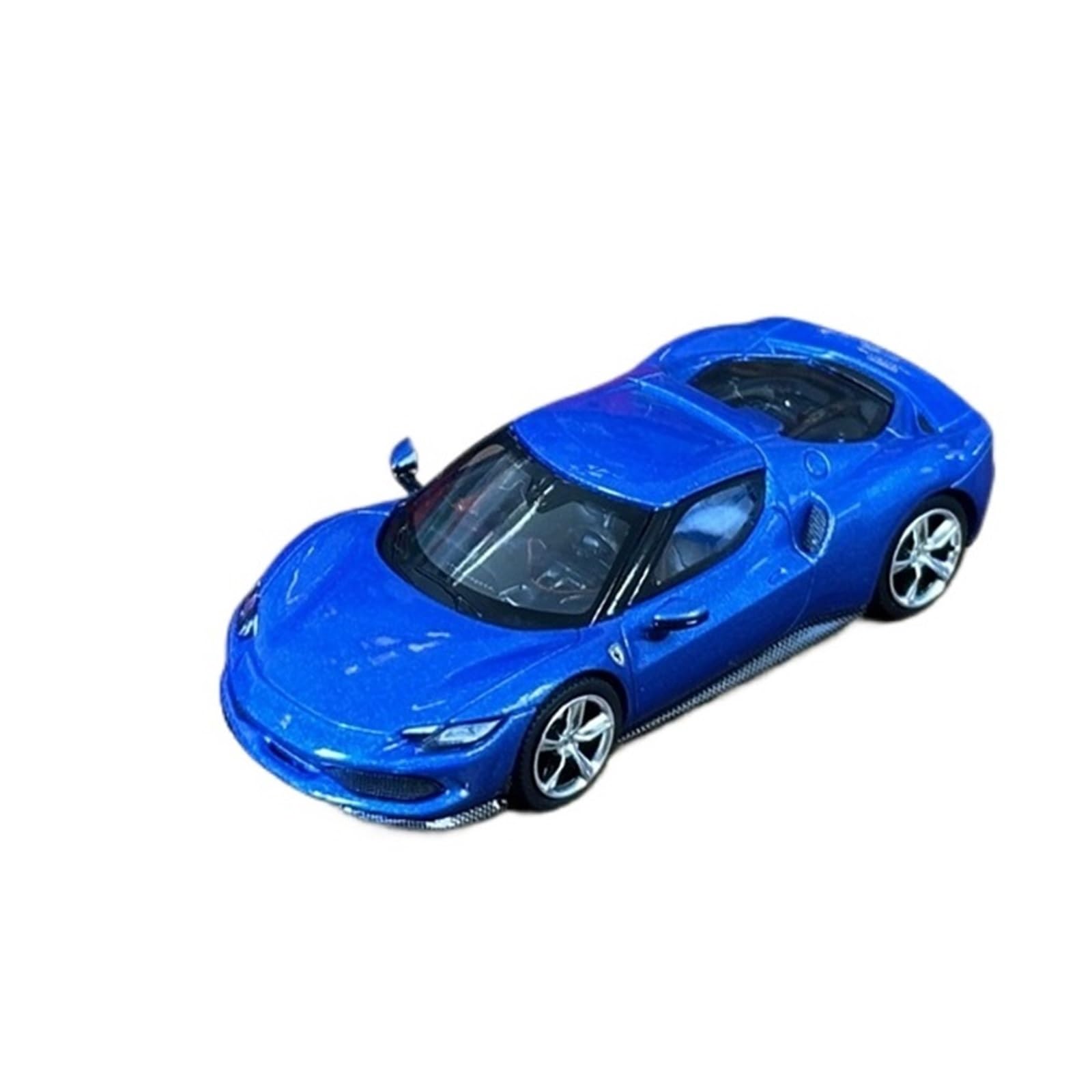 Metallo Scala Replica 1 64 Per Ferrari 296 GTB Blu Corsa Lega Berlina Modell Auto Da Collezione Wagon Giocattolo Per Gli Amanti Delle Hobby Veicoli Giochi Set
