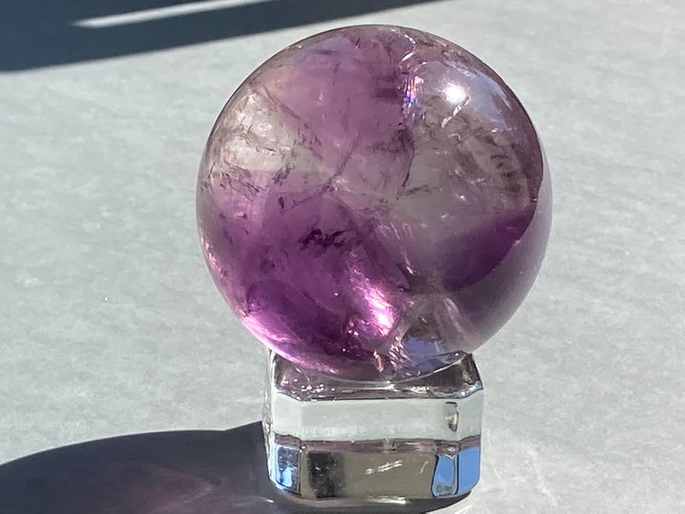 Amazon.co.jp: アメジスト スフィア トラピッチェアメジスト 丸玉 虹 Amazon.co.jp: アメジスト スフィア トラピッチェアメジスト 丸玉 虹