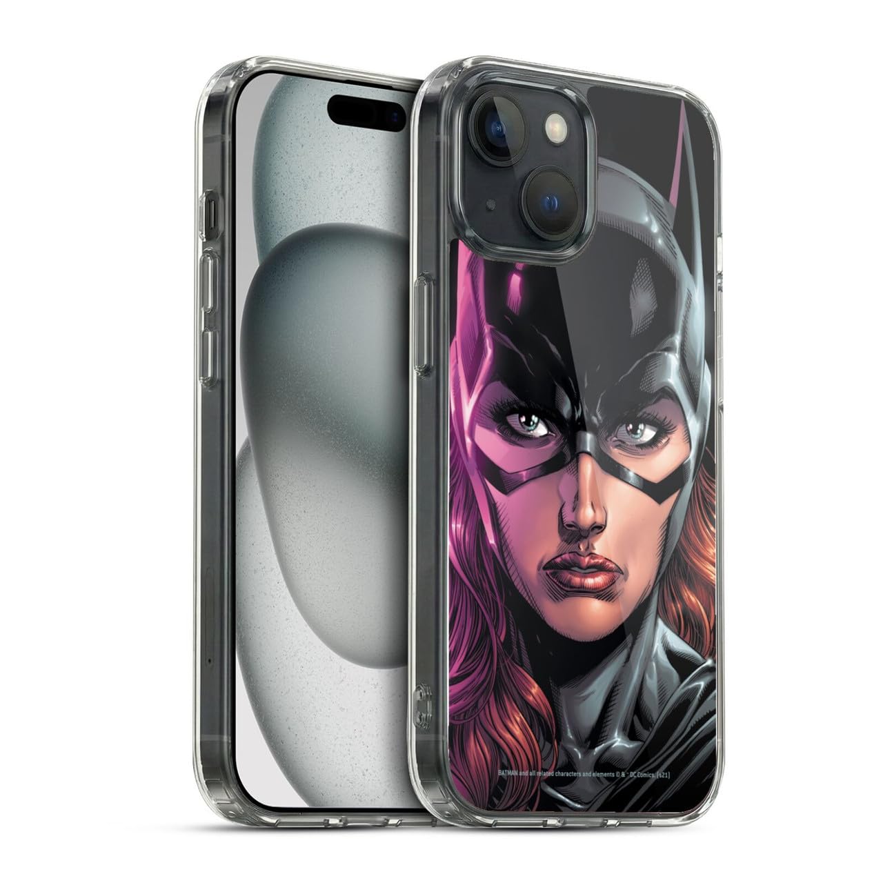 Funda iPhone 15 Batgirl tres bromistas gel flexible DC Comics 7