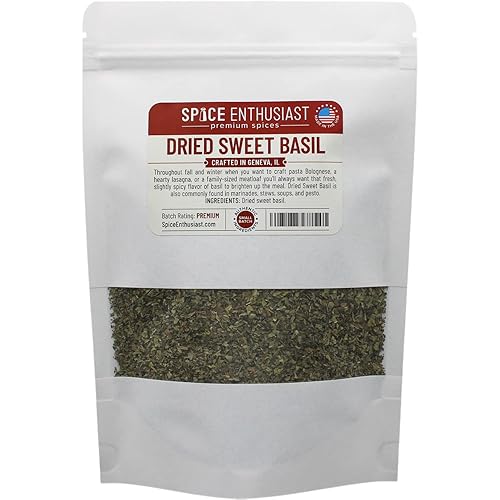 Spice Enthusiast Albahaca Dulce Seca - 2 oz