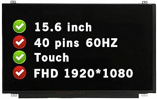 BTSELSS 15.6" for Dell Inspiron P66F P66F001 P66F002 P66F003 FHD 1920×1080 40 pins 60Hz LCD Touch Screen Replacement Display Panel(Not for Non-Touch)