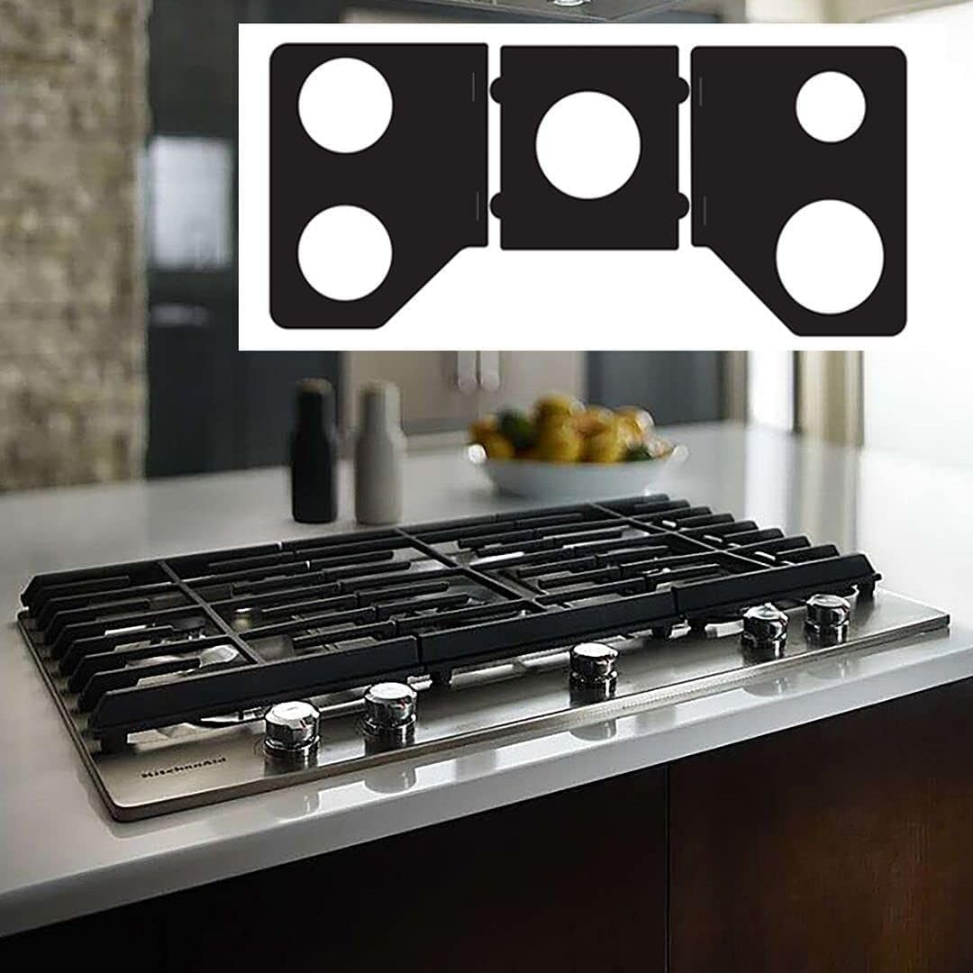 Premium Plus Stove Protectors for Frigidaire Gas Cooktop Model GCCG3048AB, Custom Cut, Easy to Clean Stove Liner, Made in the USA.