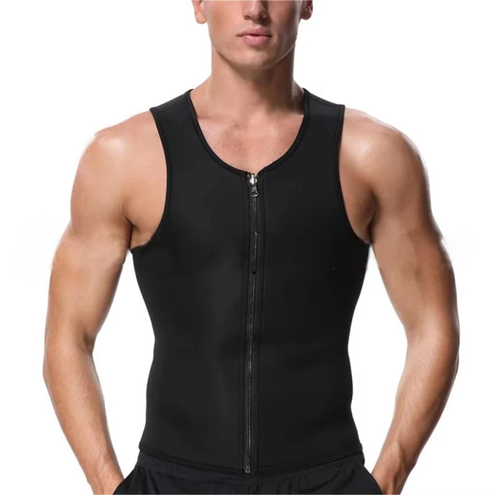 Fajas Reductoras Shapewear Camiseta sin mangas adelgazante for hombre, faja for el vientre plano, camiseta de sauna, moldeadora de cuerpo quemagrasas, camiseta de entrenamiento for la cintura y el con