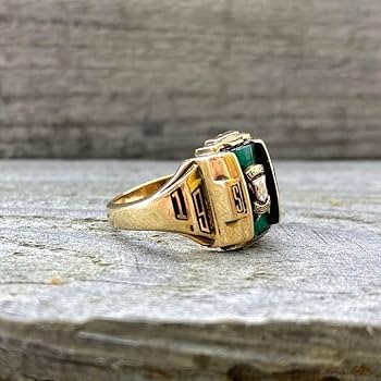 カレッジリング JOSTEN 10K ゴールド 指輪 ジャスティン 10K カレッジリング ゴールド 10g 22号 1971