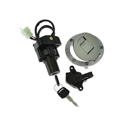 Miniatura 1 de HDBUBALUS Interruptor de encendido para motocicleta, juego de llaves de bloqueo de tapa de combustible para Yamaha XJR400 XJR1200 XJR1300 FZ400