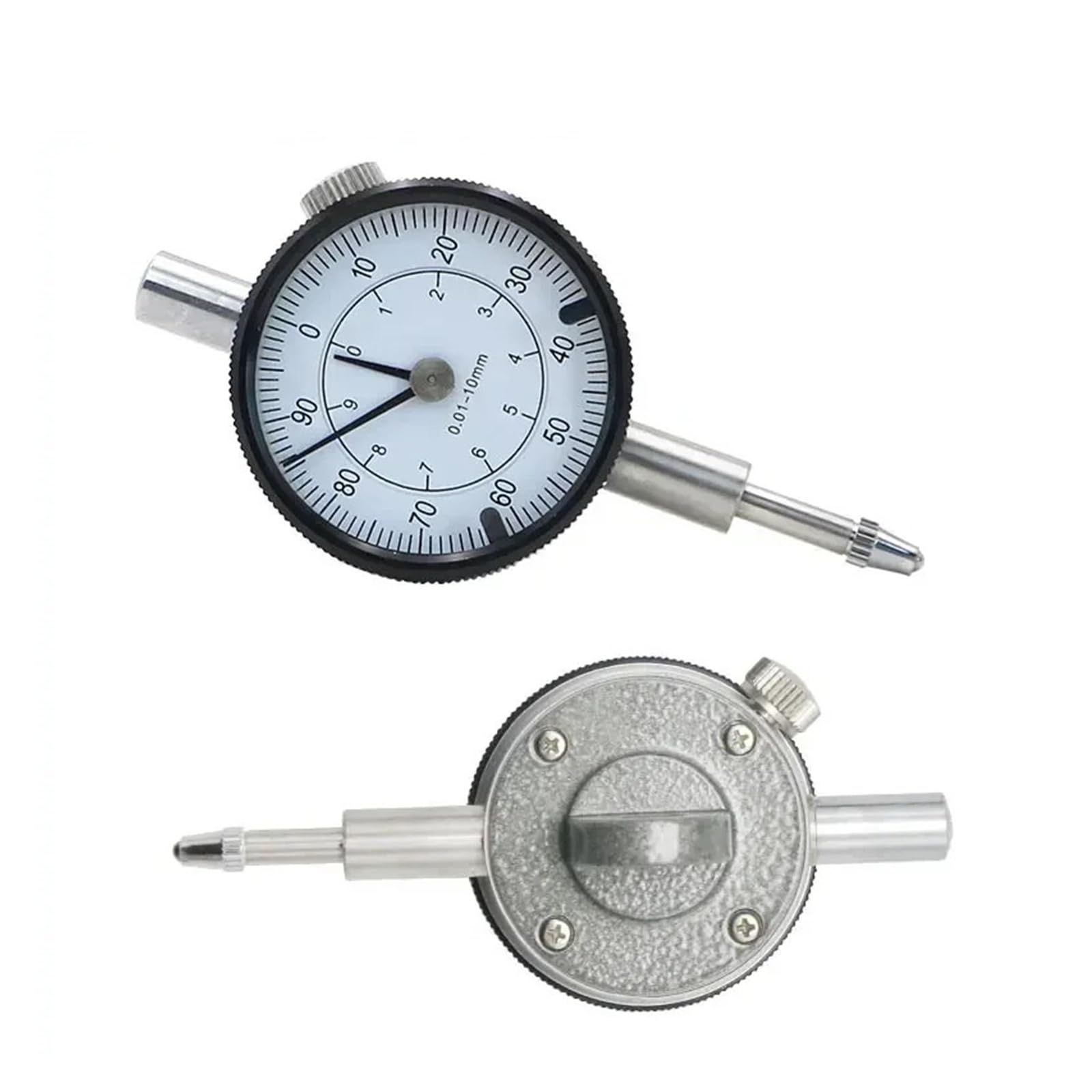 Wskaźnik Zegarowy, Mini metryczny wskaźnik zegarowy o wysokiej dokładności 0,01 mm Narzędzie pomiarowe 0-10(With lug)