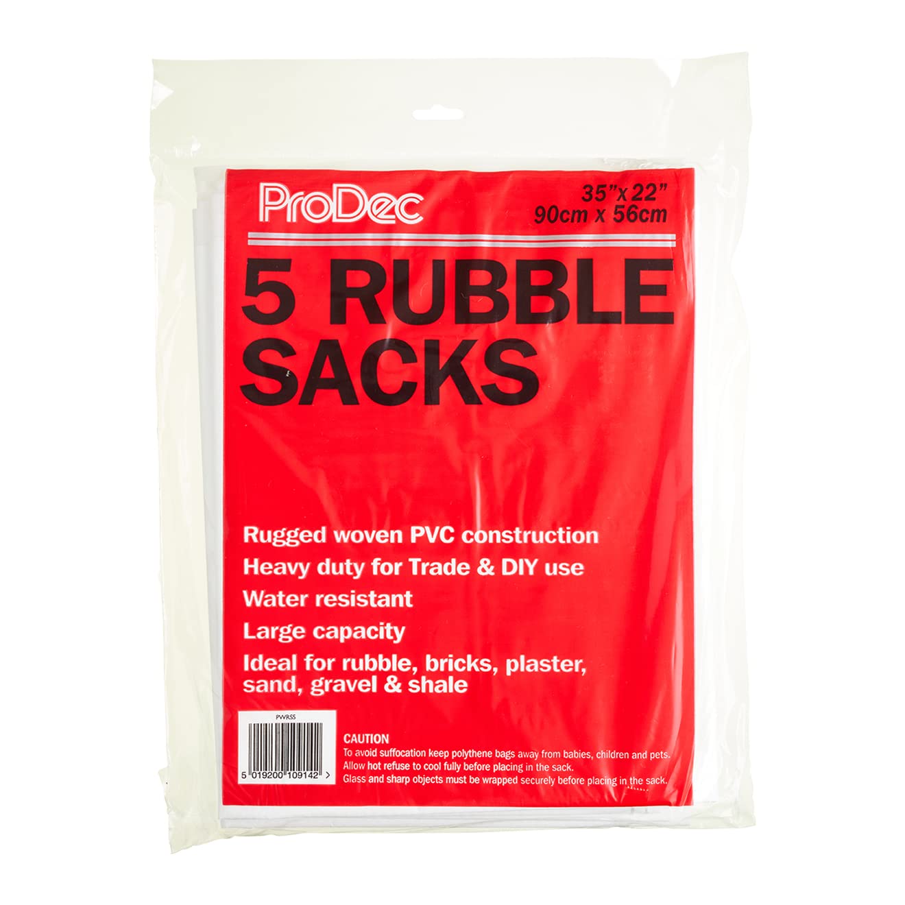ProDec Woven Rubble Sack 5pk