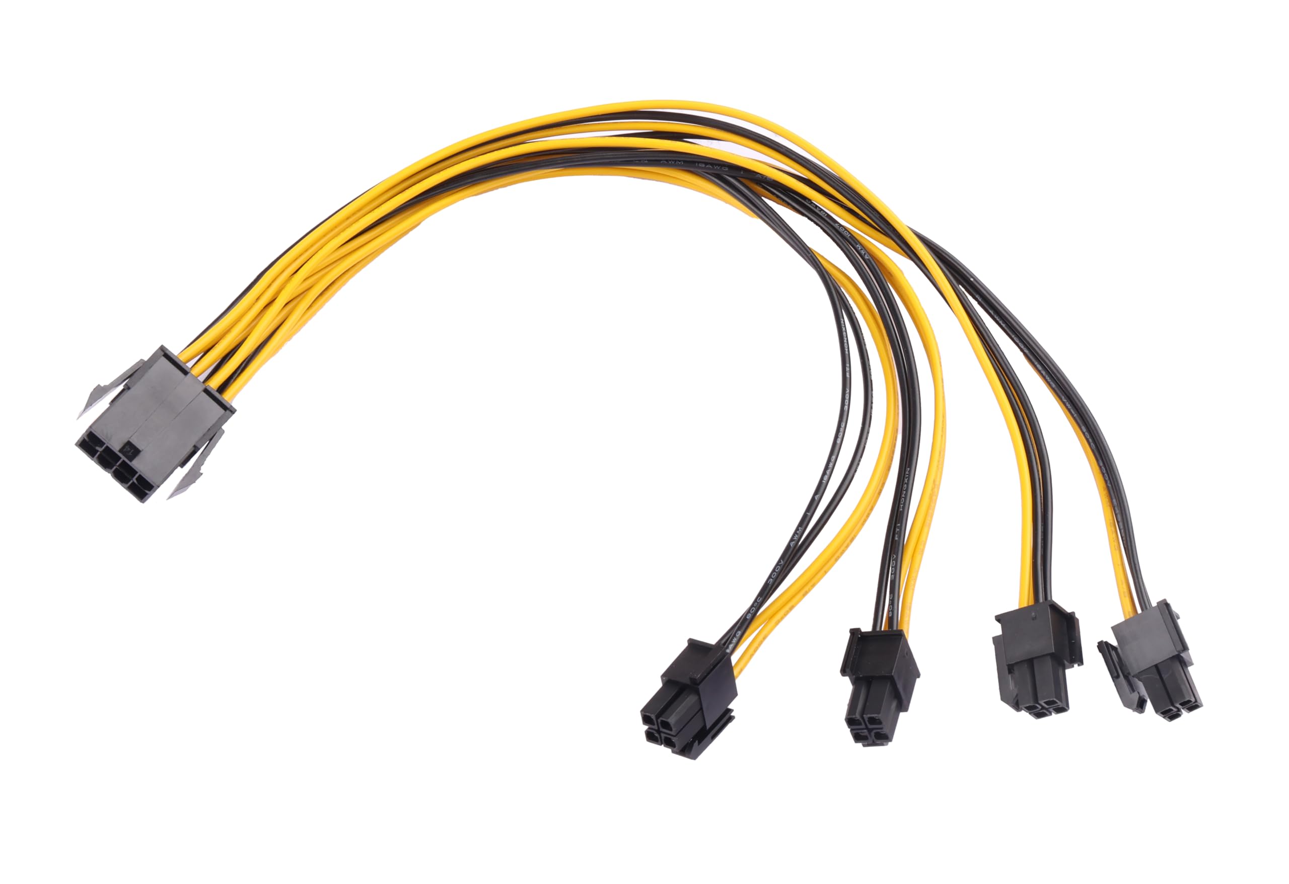 ELFJMZP 8-Pin to Dual 8-Pin (4+4) CPU Power Cable – 18AWG Tinned Copper, 29cm for High-End Gaming Motherboards, Overclocking PCs & Server Systems (EPS 12V) — view 7