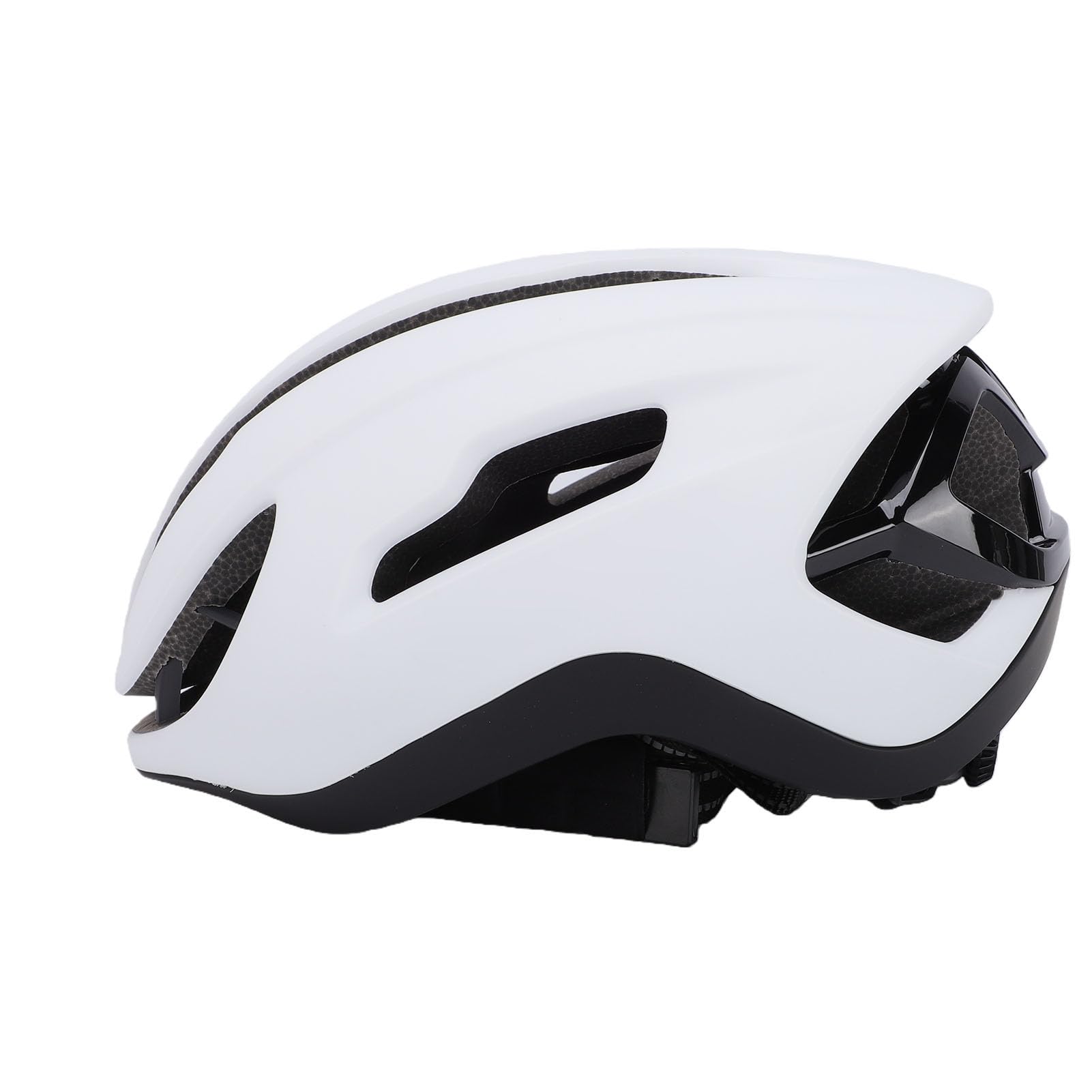 Casco da Bici Unisex Regolabile Leggero Integrato PC Ciclismo per Ciclismo su Strada e Mountain Bike Bianco e
