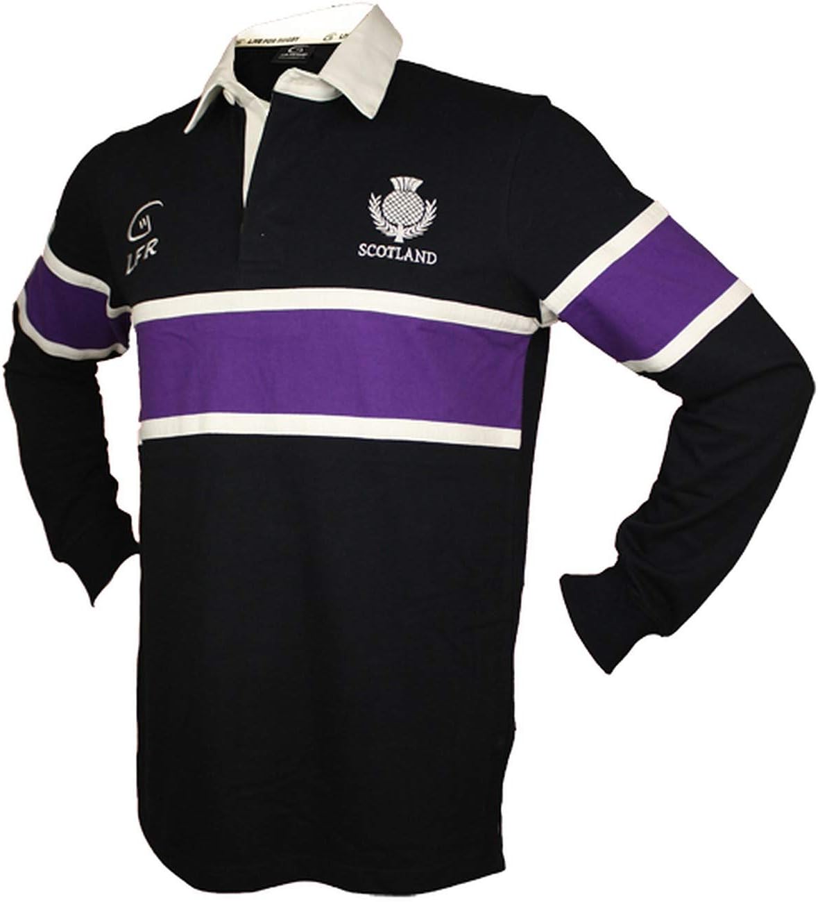 Scotland Rugby Long Sleeve Shirt (XS) Navy