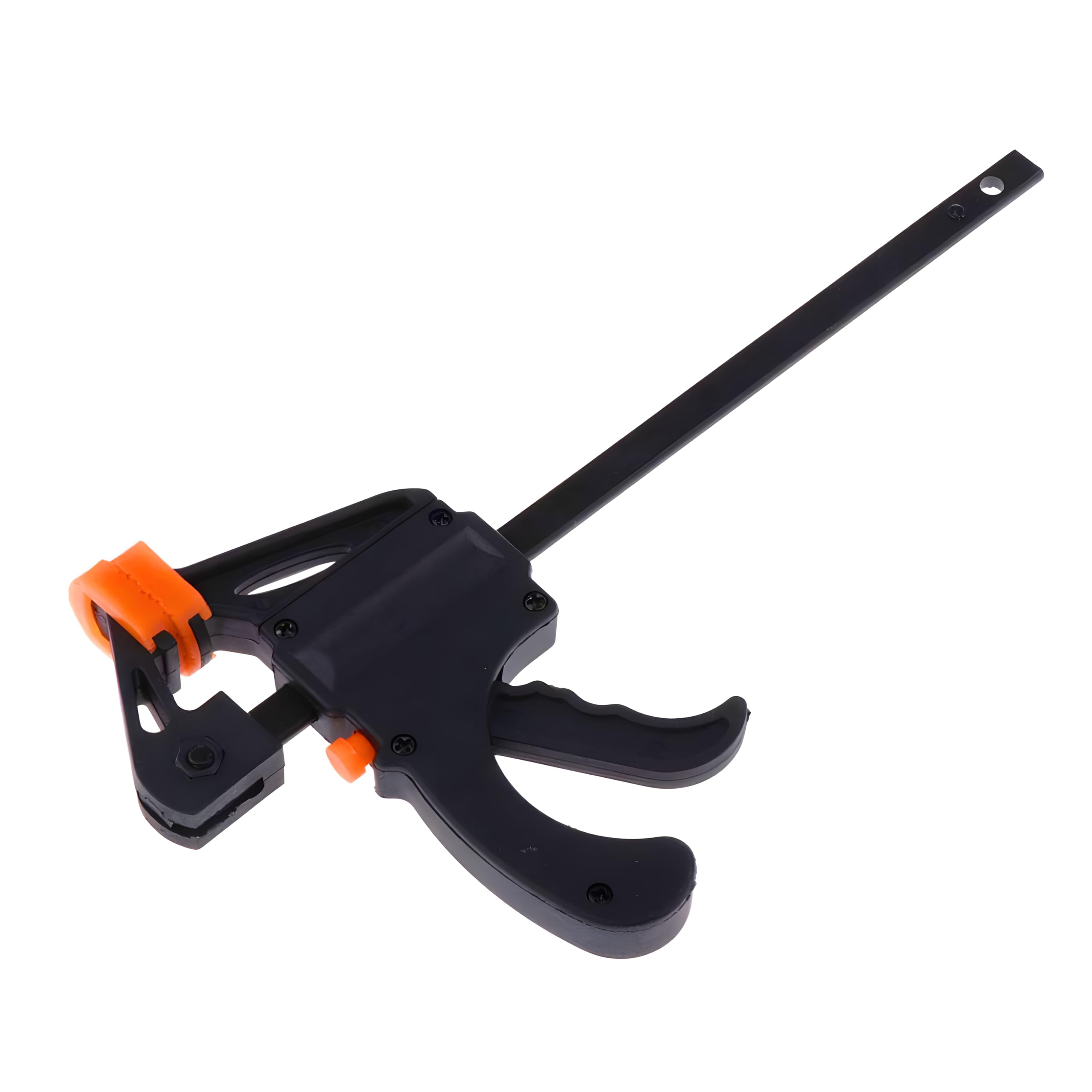 Zossta Quick Grip Bar Clamp for Woodworking, One Handed Ratchet with Quick Release, Heavy Duty Nylon Handle & Non Slip Rubber Pads, Adjustable Wood Clamping Tool for DIY & Carpentry Size (18 Inch)