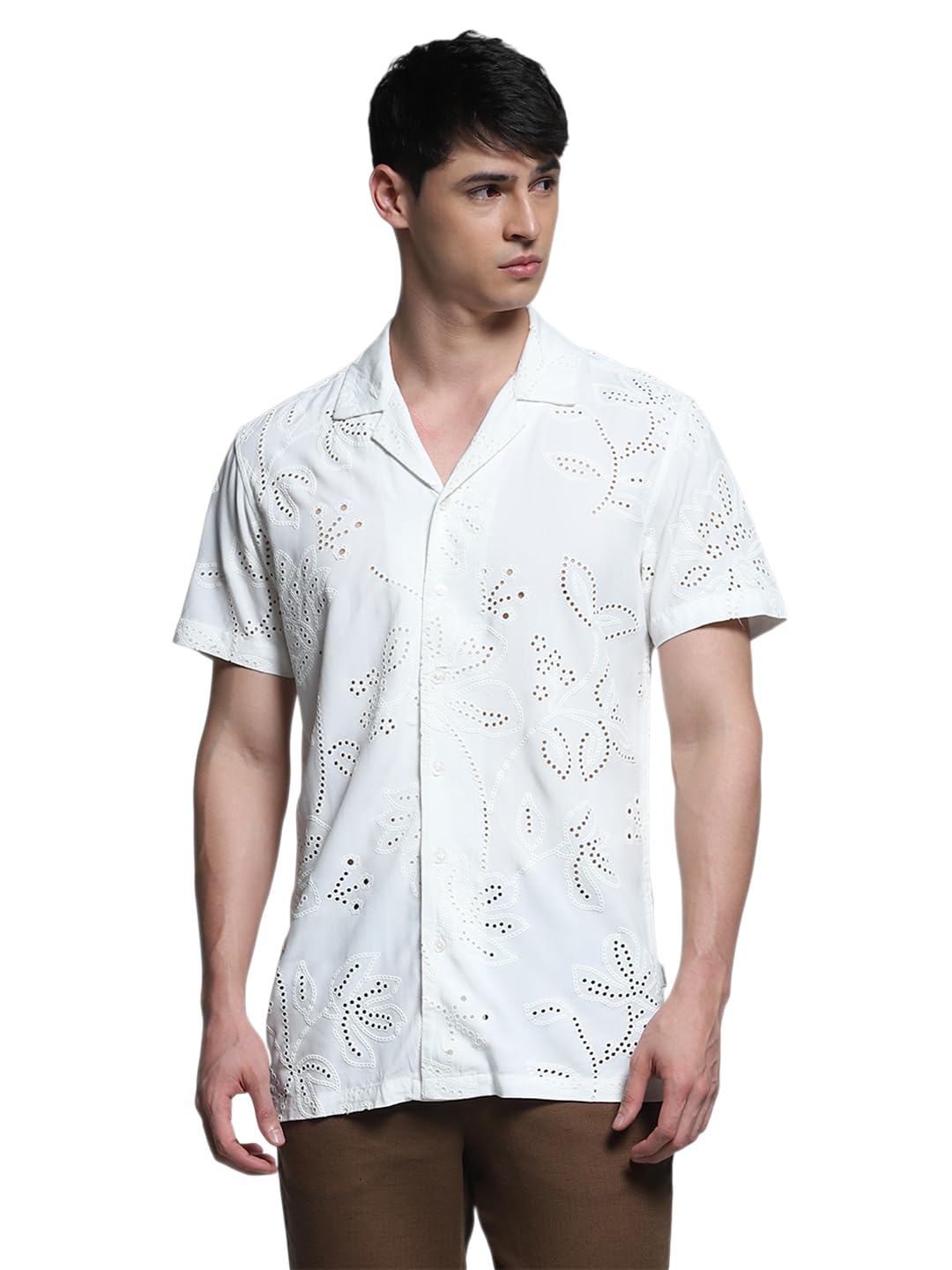 Vero Moda Men's Relaxed Fit Shirt in neutral